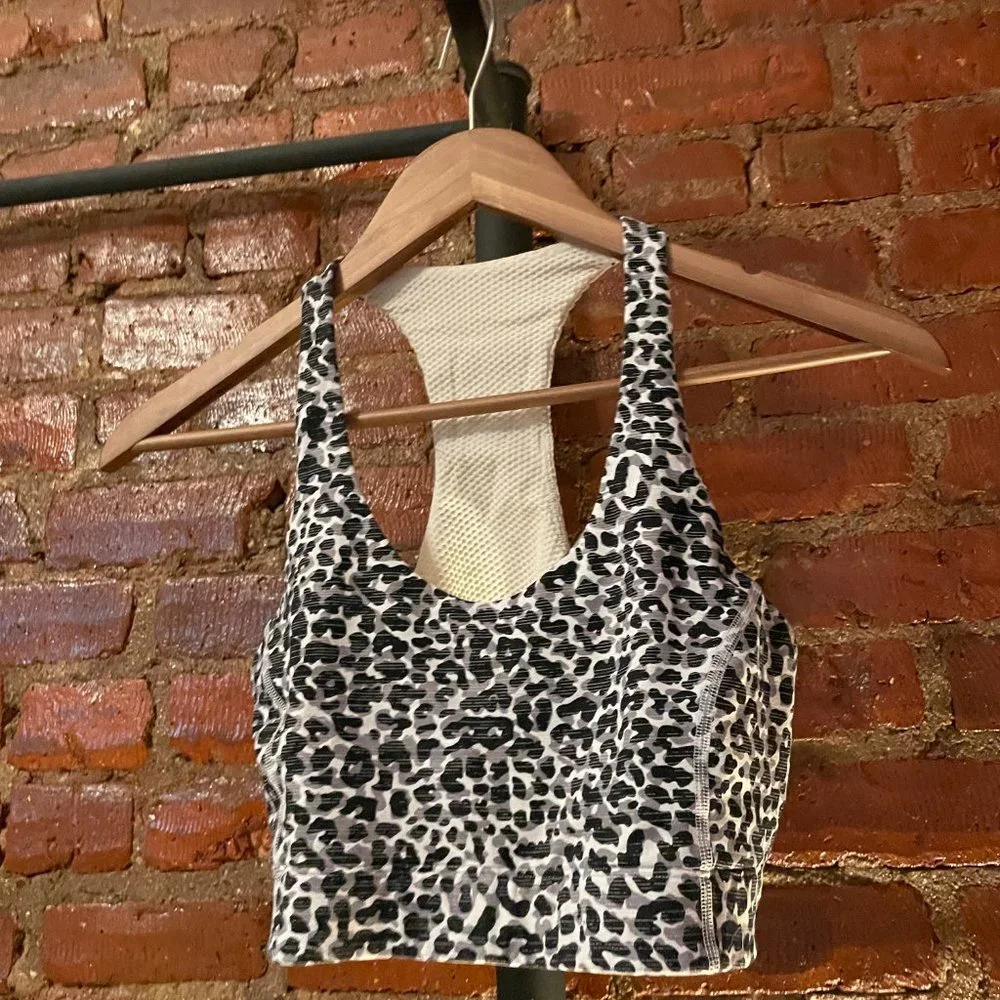 Outdoor Voices Snow Leopard SET: Exercise Dress + Doing Things Bra, Size Medium - Picture 10 of 14